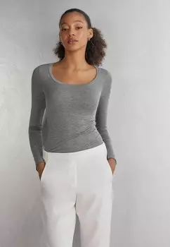 Топ с длинными рукавами Intimissimi, серый деним
