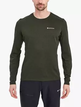 Топ с длинными рукавами из переработанного материала Dart Montane, дуб зеленый