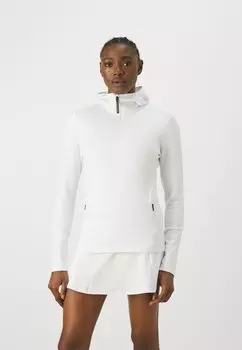 Топ с длинными рукавами J.LINDEBERG Sports AERIAL QUARTER HOOD, белый
