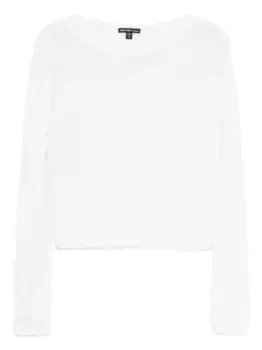 Топ с длинными рукавами James Perse, белый