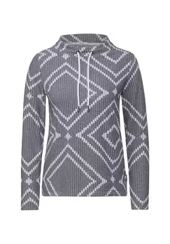 Топ с длинными рукавами JAQUARD Cecil, серый