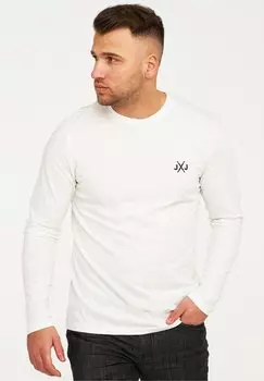 Топ с длинными рукавами JCORISE INFINITY CREW NECK-MIT LOGO Jack & Jones, цвет cloud dancer