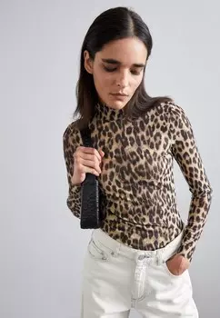 Топ с длинными рукавами JODI BLOUSE Baum und Pferdgarten, коричневый