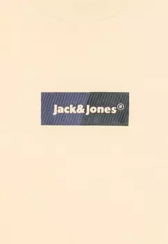 Топ с длинными рукавами JORBRONX RECTANGLE TEE CREW NECK JNR Jack & Jones Junior, бежевый