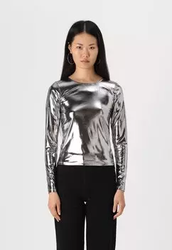 Топ с длинными рукавами JXDINA JJXX, серебристый