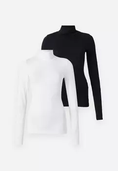 Топ с длинными рукавами JXGIGI HIGH NECK TEE 2 PACK JJXX, черный