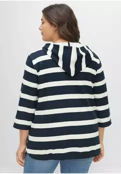 Топ с длинными рукавами KAPUZENSHIRT Sheego, синий