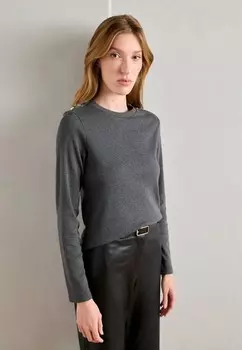 Топ с длинными рукавами KATARINA Lindex, темно-серый