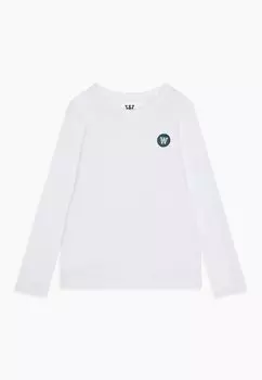Топ с длинными рукавами KIM LONGSLEEVE UNISEX Wood Wood, цвет white