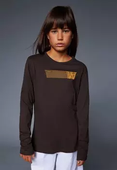 Топ с длинными рукавами KIM PRINT UNISEX Wood Wood, цвет black coffee