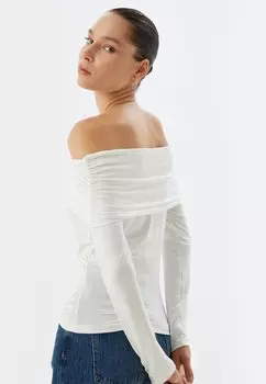 Топ с длинными рукавами Koton, белый