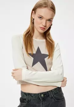 Топ с длинными рукавами Koton, коричневый