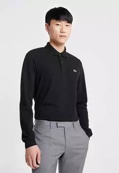 Топ с длинными рукавами Lacoste, черный