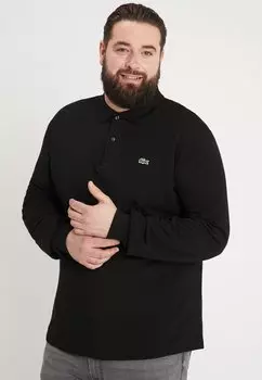 Топ с длинными рукавами Lacoste, черный