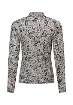 Топ с длинными рукавами LANGARM comma, бежевый