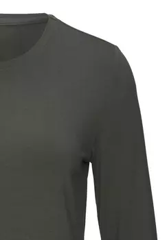 Топ с длинными рукавами LASCANA, зеленый