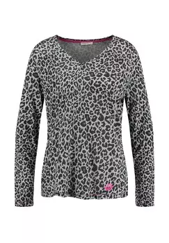 Топ с длинными рукавами LEONA V-NECK Key Largo, черный