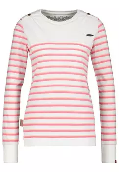 Топ с длинными рукавами LEONIE IM STREIFENDESIGN alife & kickin, белый