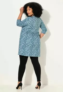 Топ с длинными рукавами LEOPARD PRINT 3/4 SLEEVE Ulla Popken, темно-синий