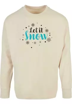 Топ с длинными рукавами LET IT SNOW OVERSIZED CUT ON SLEEVE Merchcode, цвет sand