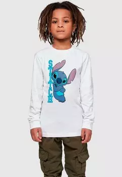 Топ с длинными рукавами LILO AND STITCH POSING ABSOLUTE CULT, цвет white