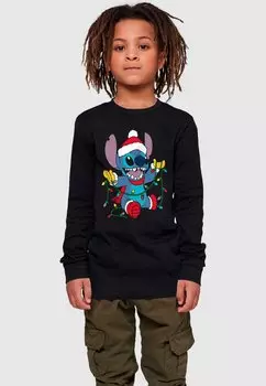 Топ с длинными рукавами LILO AND STITCH CHRISTMAS ABSOLUTE CULT, цвет black