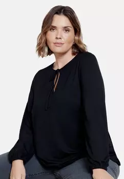 Топ с длинными рукавами Live Unlimited London, черный