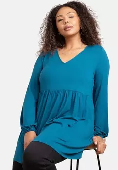 Топ с длинными рукавами Live Unlimited London, синий