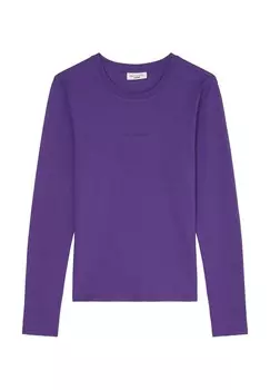 Топ с длинными рукавами LOGO Marc O'Polo DENIM, фиолетовый