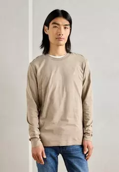 Топ с длинными рукавами LONG SLEEVE CREW NECK ICON CHEST PRINT Marc O'Polo, бежевый