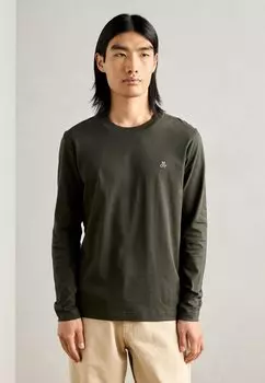 Топ с длинными рукавами LONG SLEEVE CREW NECK ICON CHEST PRINT Marc O'Polo, хаки