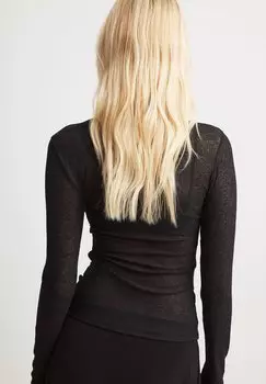 Топ с длинными рукавами LONG SLEEVE NA-KD, черный