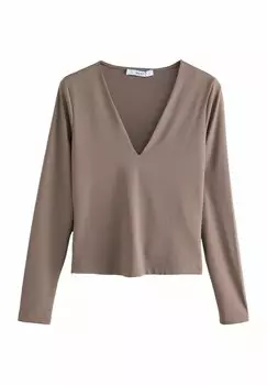 Топ с длинными рукавами LONG SLEEVE Next, коричневый