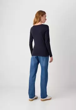 Топ с длинными рукавами LONG SLEEVE ROUND NECK SOLID Marc O'Polo, темно-синий