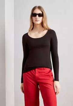 Топ с длинными рукавами LONG SLEEVE WIDE BALLERINA DOUBLE LAYERED BODY Marc O'Polo, цвет black