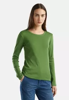 Топ с длинными рукавами LONG SLEEVES United Colors of Benetton, цвет green