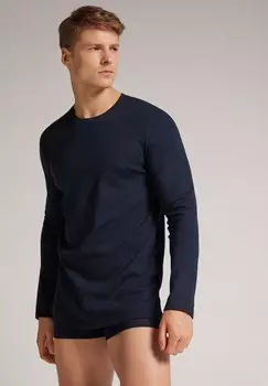 Топ с длинными рукавами LONG SLEEVES WARM Intimissimi, синий