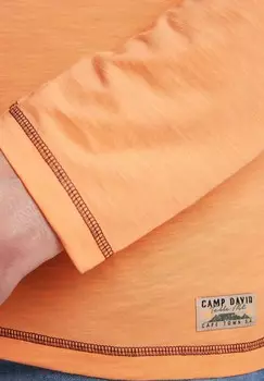 Топ с длинными рукавами LONGSLEEVE Camp David, оранжевый