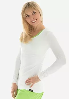 Топ с длинными рукавами Longsleeve Ws1 Winshape, белый