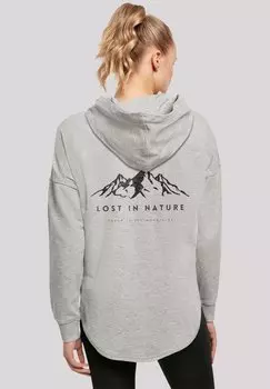 Топ с длинными рукавами LOST IN NATURE - Hoodie F4NT4STIC, серый