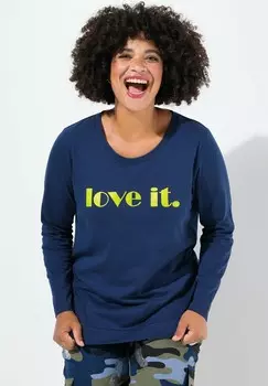 Топ с длинными рукавами LOVE IT Angel of Style, темно-синий