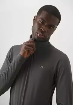 Топ с длинными рукавами LUKE QUARTER ZIP MID LAYER J.LINDEBERG Sports, серый