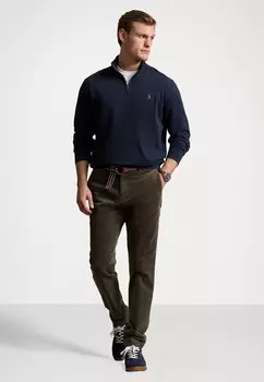 Топ с длинными рукавами LUXURY JERSEY QUARTER ZIP PULLOVER Polo Ralph Lauren, темно-синий