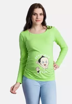 Топ с длинными рукавами M.M.C., светло-зеленый