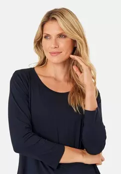 Топ с длинными рукавами MACECILLE Masai, темно-синий