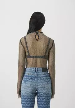 Топ с длинными рукавами MAGLIA BODY Patrizia Pepe, черный