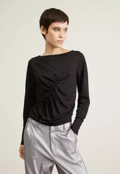 Топ с длинными рукавами MAGLIA Patrizia Pepe, черный