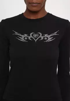 Топ с длинными рукавами MAGLIETTE CHIARA FERRAGNI, черный