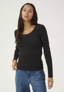 Топ с длинными рукавами MAIBRITT Kaffe, черный