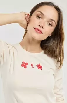 Топ с длинными рукавами MANCHES LONGUES Armor lux, красный